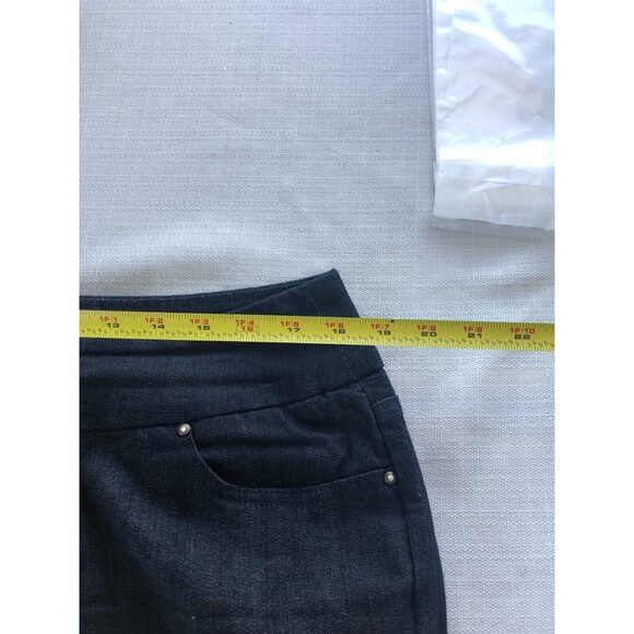 Denim & Co Womens 18WT Tall Pull-On Stretch Jeans Dark Wash Comfort High Rise - Picture 5 of 8